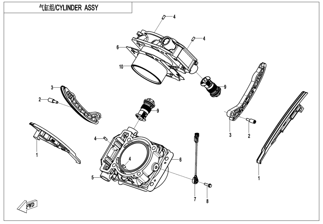 E02-3-V2 CYLINDER BODY