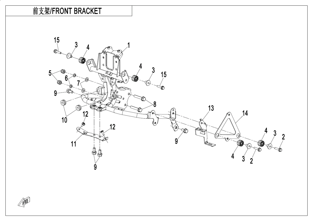 F03-1 FRONT BRACKET