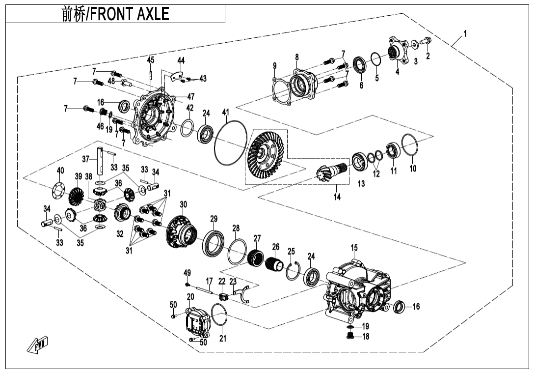 F31 FRONT AXLE