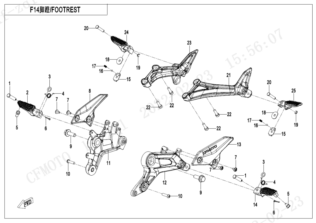 F14 FOOTREST