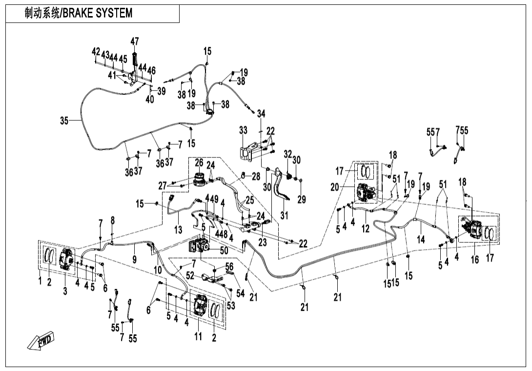 F08-B BRAKE SYSTEM(WITH ABS)