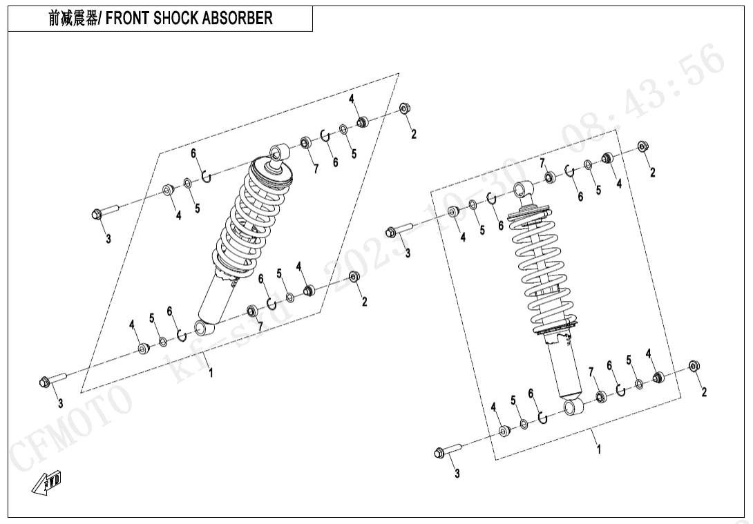 F05-2-D FRONT SHOCK ABSORBER(OIL,YuAn)