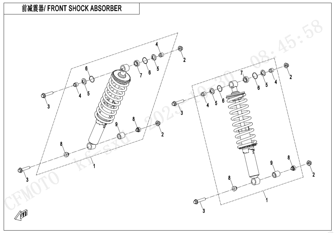 F05-2-F FRONT SHOCK ABSORBER(OIL,ABS)