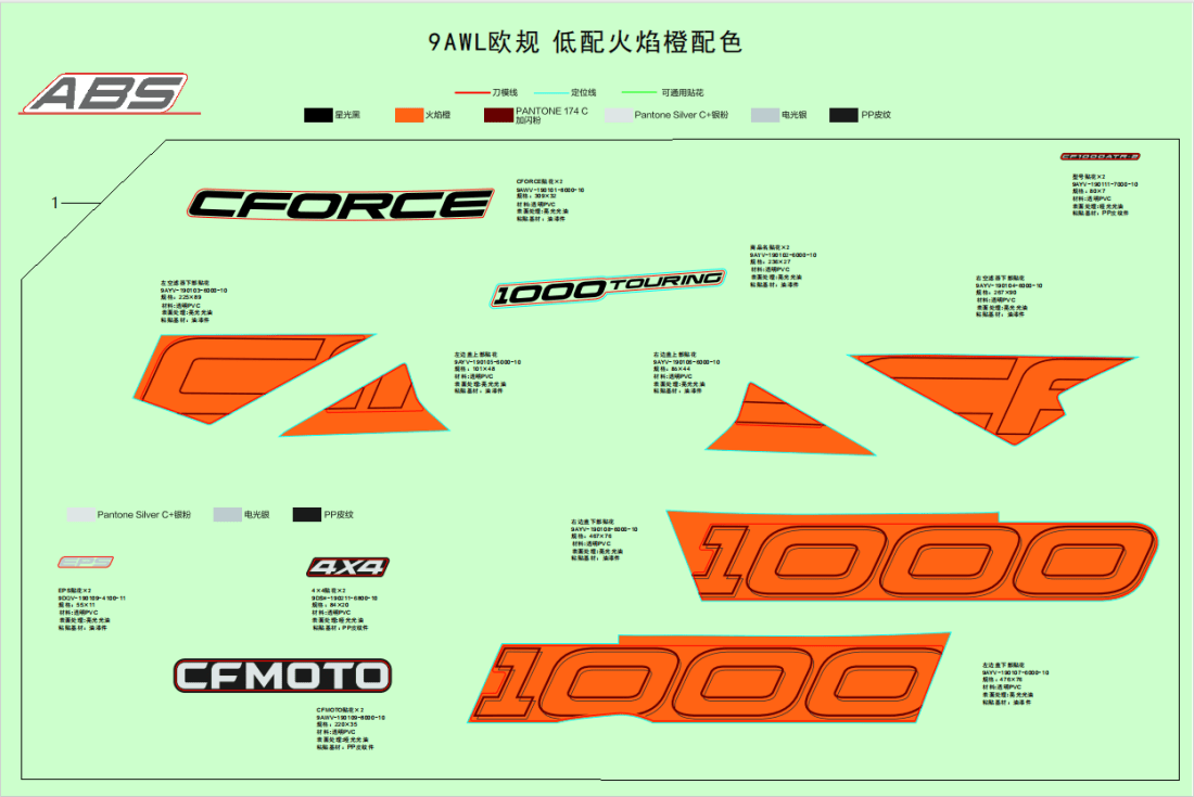 F19-1-A DECAL,2024(LAVA ORANGE)