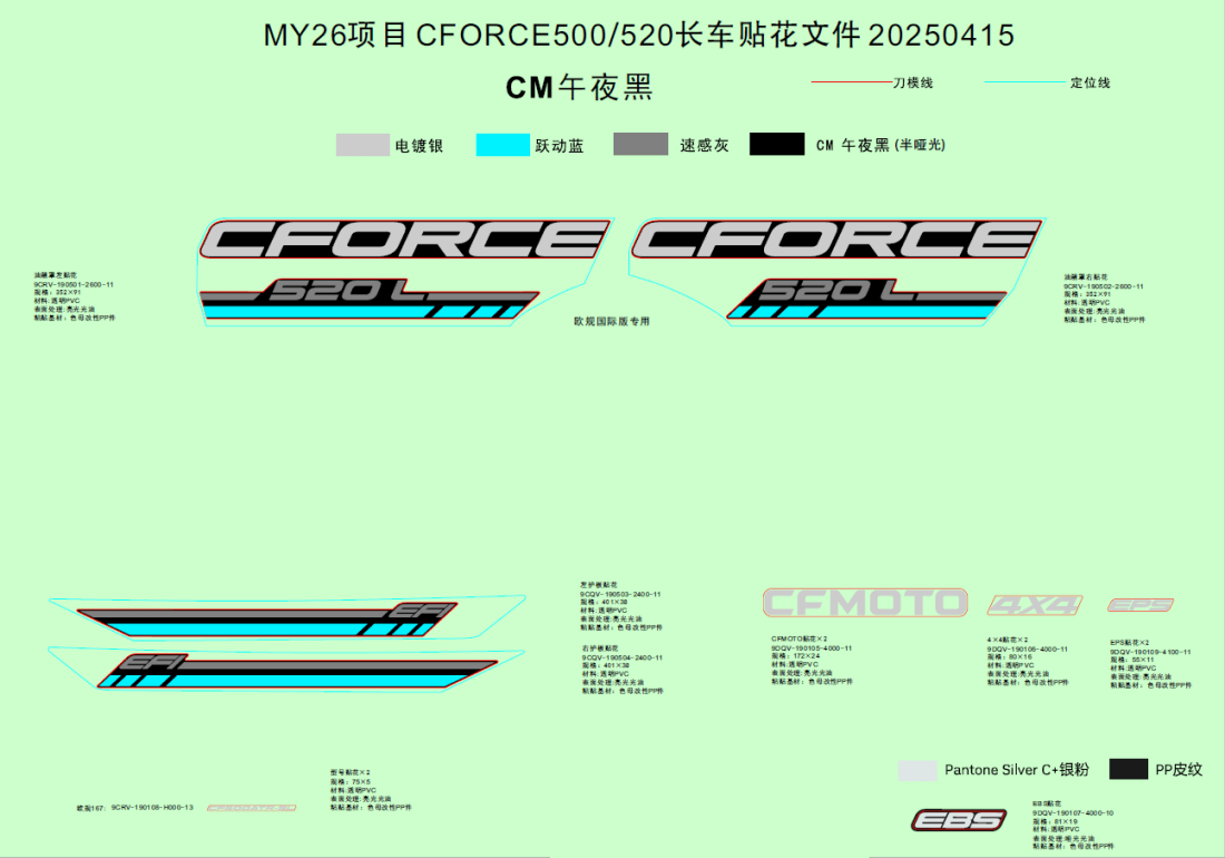 F19-1-B DECAL KITS(JET BLACK)