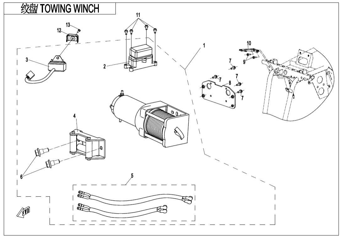 F15-2-A-V2 TOWING WINCH(LIANDA)