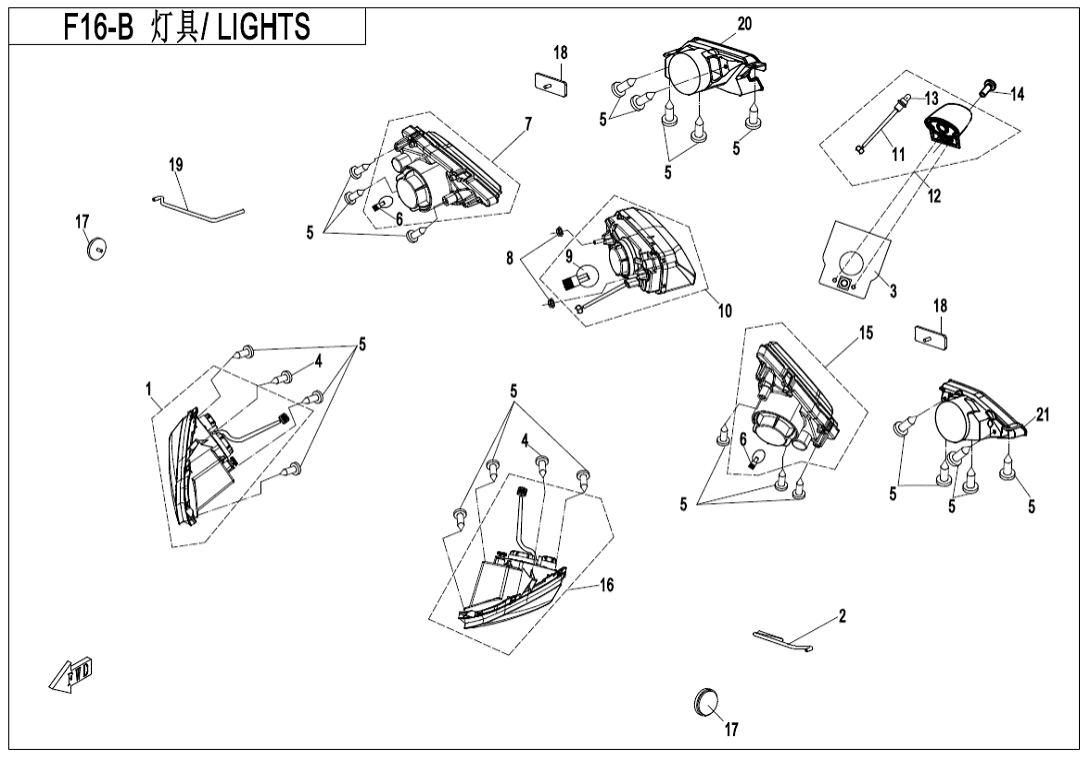 F16-B LIGHTS(LED)