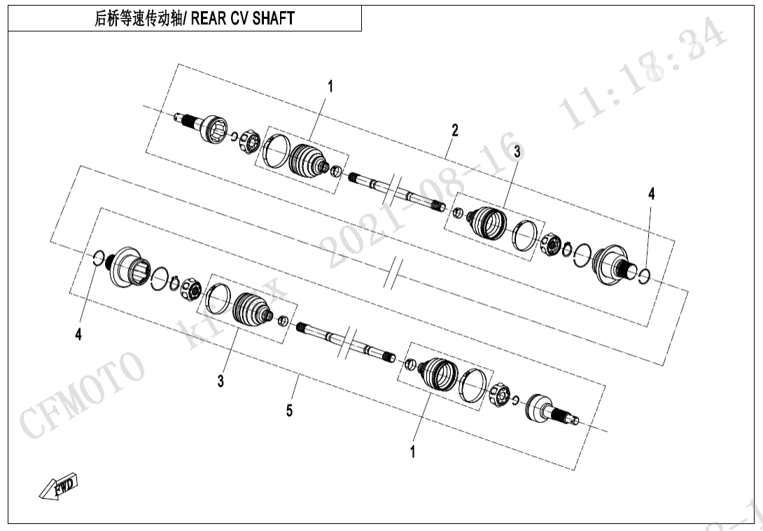 F28-B REAR CV SHAFT(SPS)